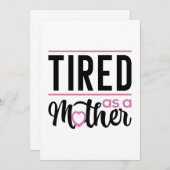 母親として疲れている サンキューカード (正面/裏面)