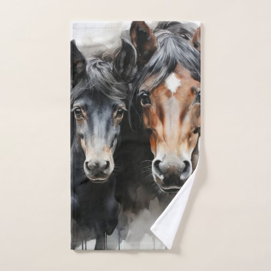 母親と一緒に群がる バスタオルセット (ハンドタオル)