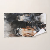 母親と一緒に群がる バスタオルセット (ハンドタオル)