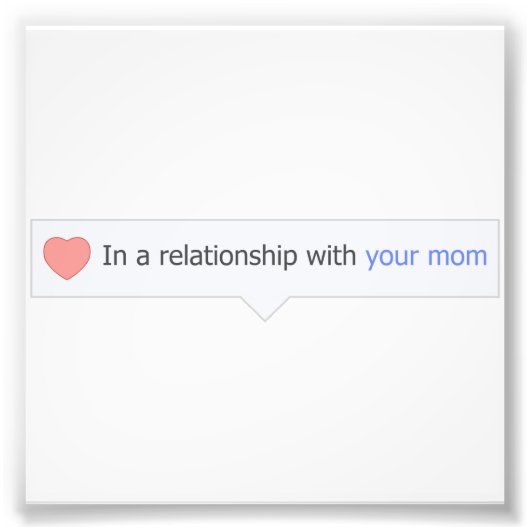 母親と人間関係で フォトプリント            (正面)