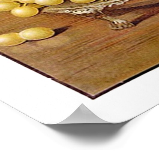 母親と彼女の子供食べ、より多くの果物、ヴィンテージ ポスター (角)