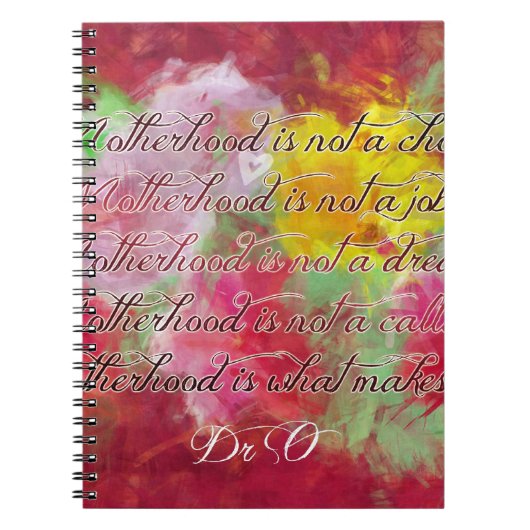 母親に感謝する ノートブック (正面)