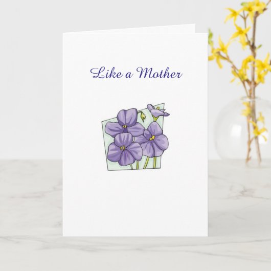 母親のような人 カード (黄色い花)