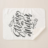 母親のように強い シェルパブランケット (正面(横))