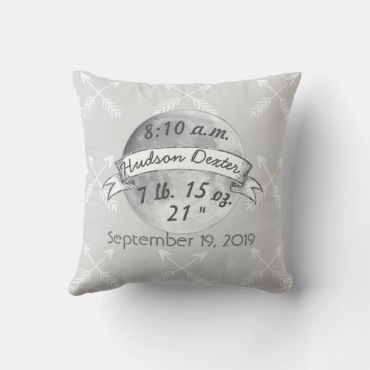 母親の仕事は息子から息子まで月を下る クッション (裏面)