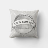 母親の仕事は息子から息子まで月を下る クッション (正面)