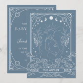 母親の天の赤ん坊シャワー 招待状 (正面/裏面)