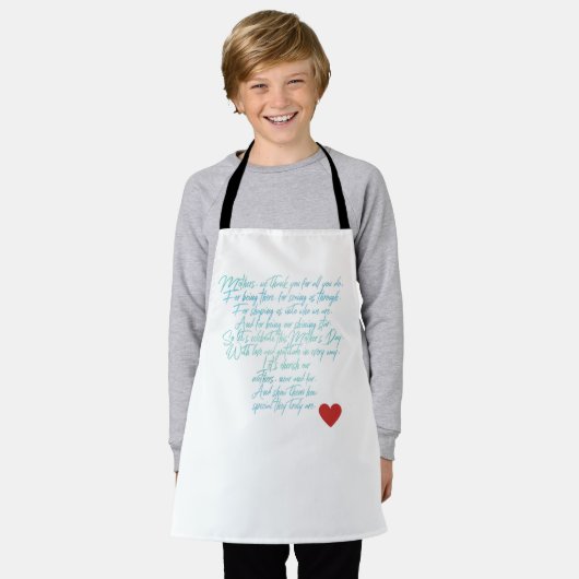 母親の愛 エプロン (着用した状態)