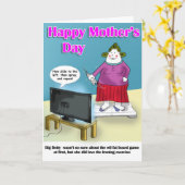 母親の日のおもしろカード カード (黄色い花)