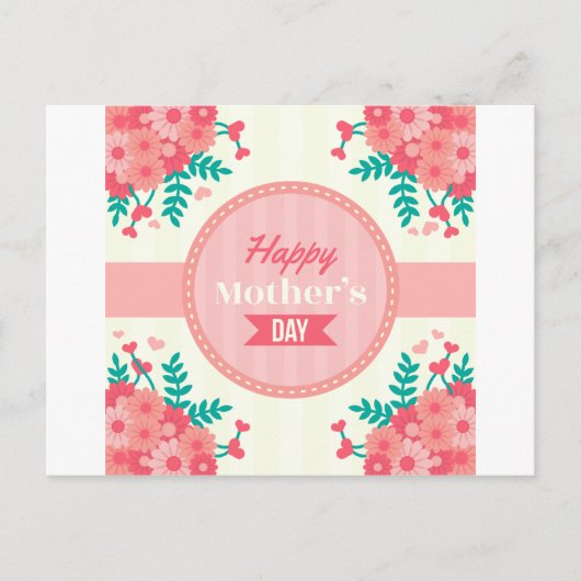 母親の日のフローラ ポストカード (正面)