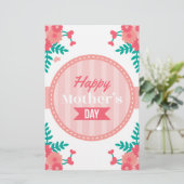 母親の日のフローラ 便箋 (スタンド正面)