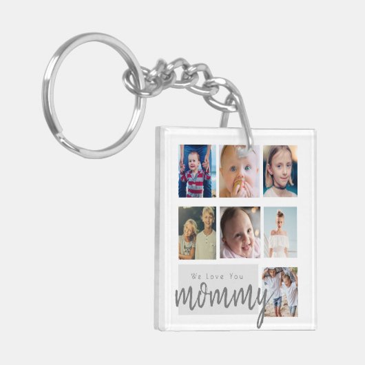 母親の日の贈り物写真のキーチェーン キーホルダー (正面左)