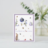 母親の自然通話：ベビーシャワー招待状 招待状 (スタンド正面)