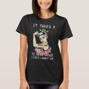 母親の自閉症に対する特別な認識が必要 Tシャツ