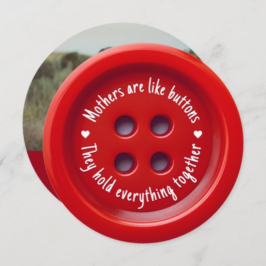 母親はボタンのようなものだ |母の日 シーズンカード (正面/裏面)