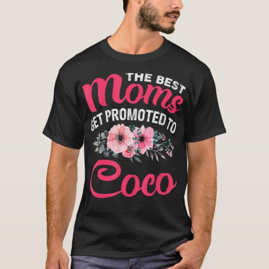 母親は最高のココおばあちゃん母親に昇進する Tシャツ (正面)