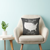 母親は永遠に遠隔離のない贈り物アメリカの地図 クッション (椅子)