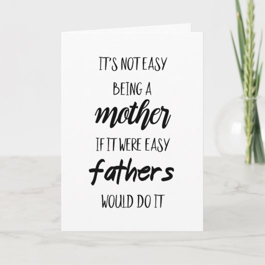 母親は簡単じゃない カード (正面)