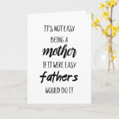 母親は簡単じゃない カード (黄色い花)