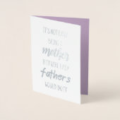 母親は簡単ではない 箔カード (正面)