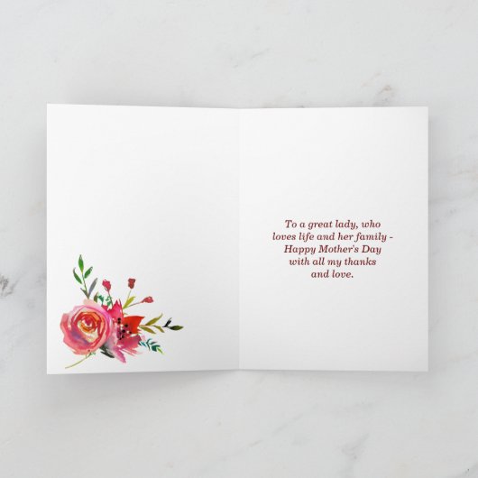 母親は素晴らしいニードルポイントの母親のデイカードだ カード (内部)