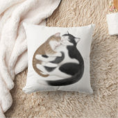 母親らしい愛猫の枕 クッション (ブランケット)