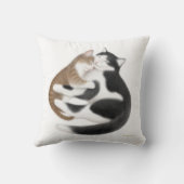 母親らしい愛猫の枕 クッション (裏面)