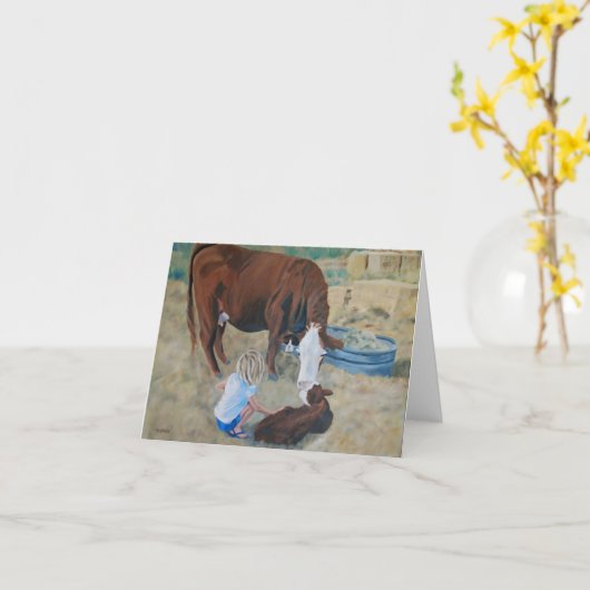 母親らしい カード (黄色い花)