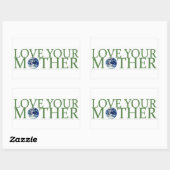 母親を愛しなさい 長方形シール (シート)
