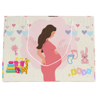 母親を見込む ラージペーパーバッグ