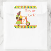 母親ファンキーが性別を明らかにするパーティー スクエアシール (バッグ)