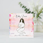 *~*母親保持ベビー 招待状 (スタンド正面)