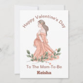 母親同伴のハッピーバレンタインデー シーズンカード (正面)