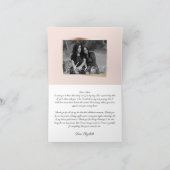 母親愛さん、結婚式の日に | メッセージと写真 サンキューカード (内部)