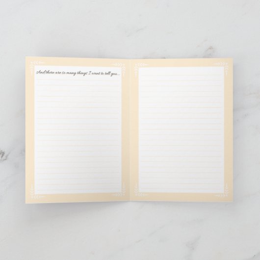 母親愛ベビー カード (内部)