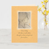 母親愛ベビー カード (黄色い花)