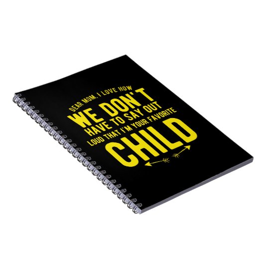 母親愛母のおもしろい母に贈り物 ノートブック (右側)