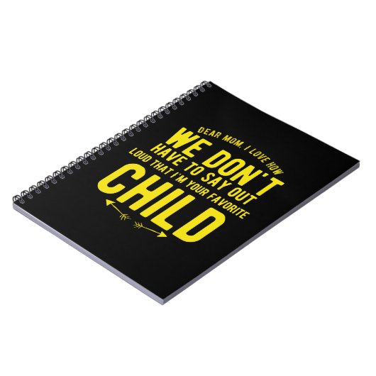 母親愛母のおもしろい母に贈り物 ノートブック (左側)