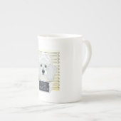 母親愛私はプードル母を説明できるプードル ボーンチャイナマグカップ (正面右)