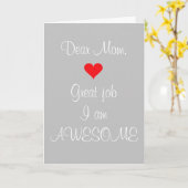 母親愛素晴らし仕事私は素晴らし カード (黄色い花)