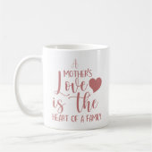 母親感動的を愛する コーヒーマグカップ (左)