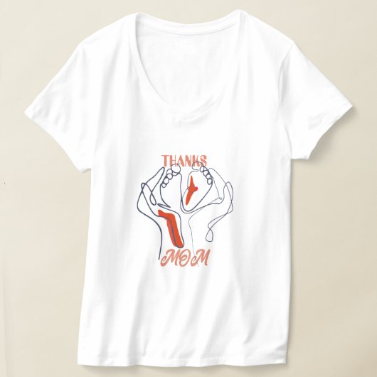 母親感謝していへの贈り物 Tシャツ (レイダウン)