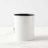 母親最高ののコーヒートーンのマグ ツートーンマグカップ (中央)