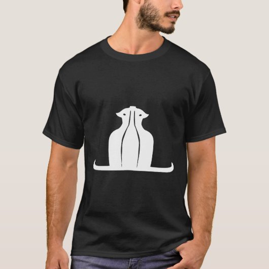 母親用のネコ母ワイン Tシャツ (正面)