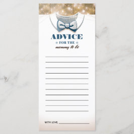 母親用アドバイスカード |男の子の赤ちゃんシャワー プログラム