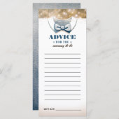 母親用アドバイスカード |男の子の赤ちゃんシャワー プログラム (正面/裏面)