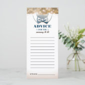 母親用アドバイスカード |男の子の赤ちゃんシャワー プログラム (スタンド正面)