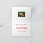 母親用バラ カード (内部)