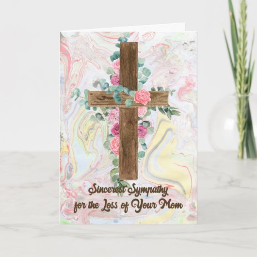 母親者の悔やみや弔慰失った カード (正面)