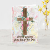 母親者の悔やみや弔慰失った カード (黄色い花)